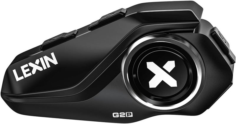 LEXIN G2P Motorcycle Helmet Bluetooth Headset, Group Intercom Communication System, FM Radio/ 6 Shells/Universal Pairing/Private Talk/Noise Cancellation, Fit for Snowmobile/ATV, 1 Pack - Image 1